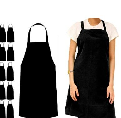 Photo 1 of Avalon Kitchen Apron 12 Pack Unisex Bib Aprons 32x28 