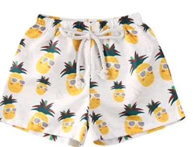 Photo 1 of Baby Toddler Beach Pineapple Swim Shorts Bathing Suit  size 12-18 months 