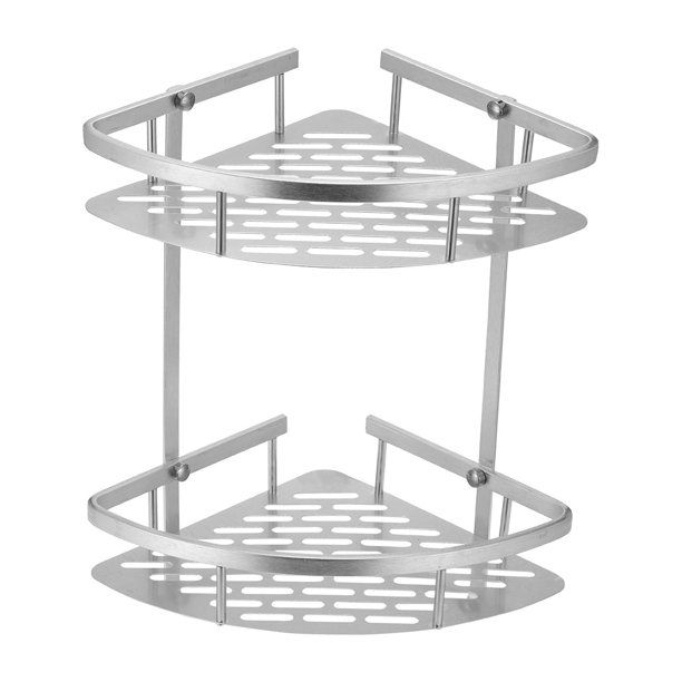 Photo 1 of 2 Tier Bathroom Corner Shower Shelf Rack