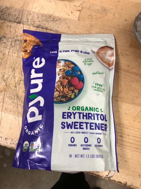 Photo 2 of *EXPIRES June 2022, NON REFUNDABLE* 
Pyure Organic Erythritol Granulated Sweetener, Sugar Substitute, Granular, 24 Oz
