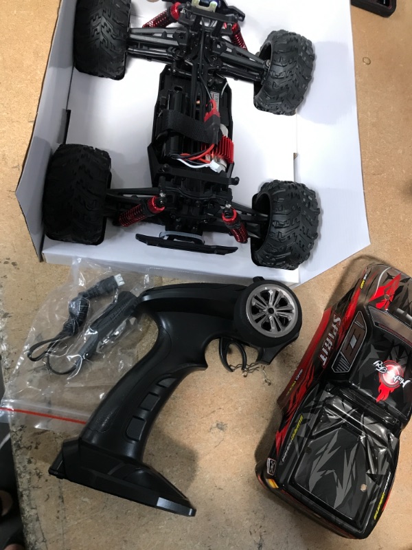 Photo 1 of HisHerToy Remote Control Car for Adults Boys Girls Big RC Trucks for Adults IPX4 Waterproof Off Road RC Cars for Adults Kids 1:16 // 36km/h Monster Hobby Cross-Country Buggy with Headlights COMES WITH BATTERY
