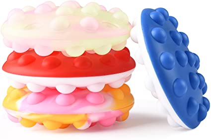 Photo 1 of 4Pack Pop Bubble Fidget Sensory Toy, Interactive Flying Cake Toys for Kid and Pet Dog, Stress Relief and Anti-Anxiety Tools for Kids and Adult (x5)