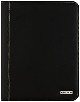 Photo 1 of 2021 Monthly Padfolio by AT-A-GLANCE, 9" x 11", Large, Executive, Black