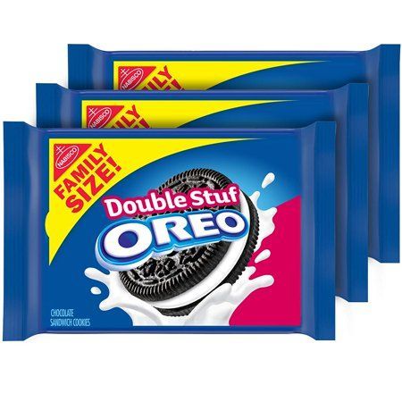 Photo 1 of **NON-REFUNDABLE** Exp: 1/14/22 OREO Double Stuf Chocolate Sandwich Cookies, Family Size, 3 Packs
