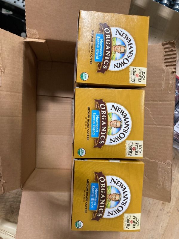 Photo 2 of **NON-REFUNDABLE** Exp: 10/26/23 Newman's Own Organics Medium Roast Coffee K-Cup Pods Newman's Special Blend 12 K-Cups 3 pack 
