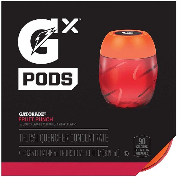 Photo 1 of **NON-REFUNDABLE** Exp: 09/18/22 Gatorade GX Fruit Punch Flavor Pod - 13 fl oz Pod Bottle 4 pack 

