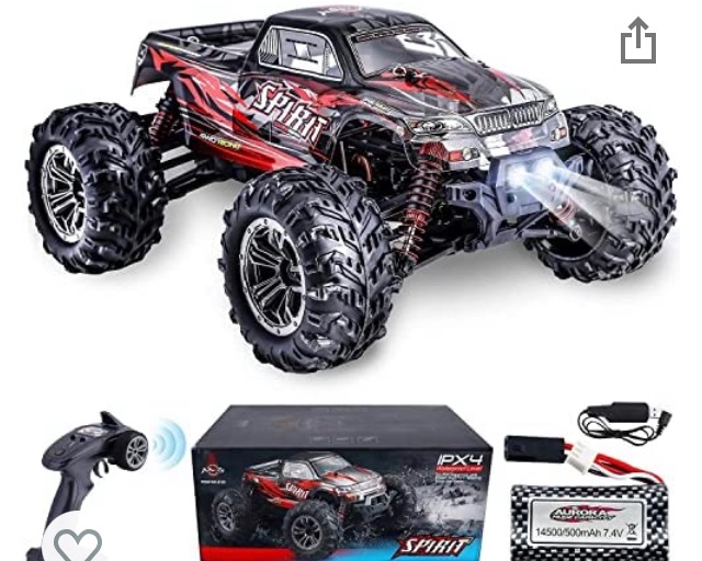 Photo 1 of Girls Big RC Trucks for Adults IPX4 Waterproof Off Road RC Cars for Adults Kids 1:16 // 36km/h Monster Hobby Cross-Country Buggy with Headlights