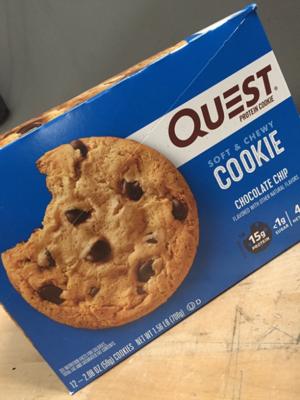 Photo 2 of **NONREFUNDABLE**BEST BY: 7/29/22**
Quest Nutrition Protein Cookie - Chocolate Chip

