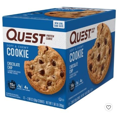 Photo 1 of **NONREFUNDABLE**BEST BY: 7/29/22**
Quest Nutrition Protein Cookie - Chocolate Chip

