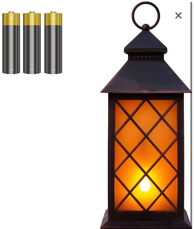 Photo 1 of HN HAIINAA Vintage Hanging Lanterns Decorative Indoor,Garden Candle Lanterns Decorative with 6hr Timer 1 Pack