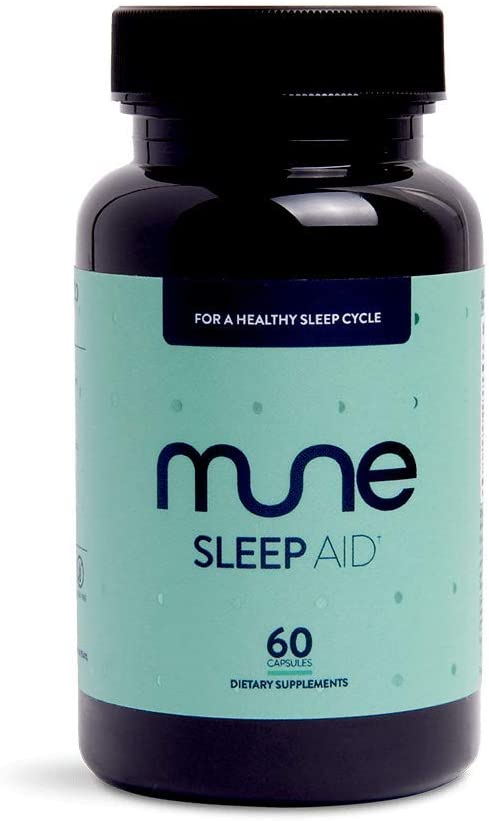 Photo 1 of  NONREFUNDABLE Mune Sleep Aid with Melatonin, Motherwort, Gotu Kola, Magnolia Bark, GABA | 60 Vegan Capsules (1-Month Supply)
