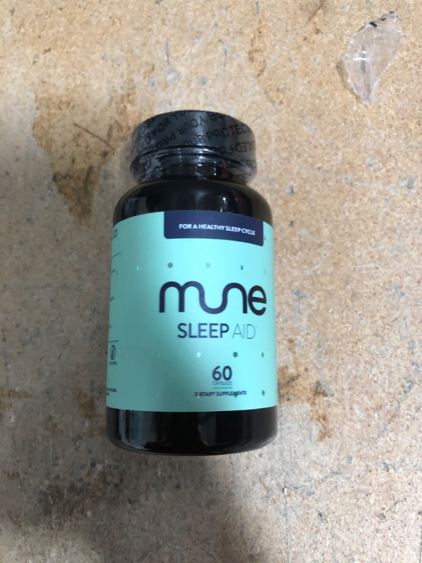 Photo 2 of  NONREFUNDABLE Mune Sleep Aid with Melatonin, Motherwort, Gotu Kola, Magnolia Bark, GABA | 60 Vegan Capsules (1-Month Supply)
