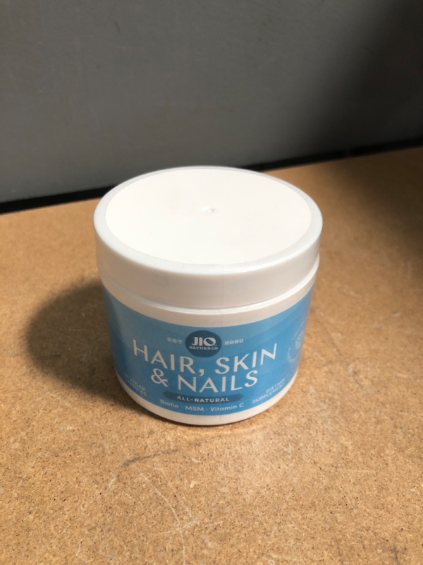 Photo 1 of NONREFUNDABLE (05/24)Skin, Nails, and Hair Growth Vitamins – Vegan Vitamin C, Biotin, and MSM Supplement for Women and Men – Promotes Healthy Hair Skin and Nails by Jio Naturals, 60 Capsules
