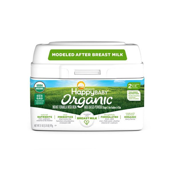 Photo 1 of Happy Baby Organic Non-GMO Stage 2 Powder Baby Formua, 21 oz Tub with Iron ***BEST IF USED BY 3/23***
