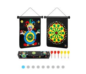 Photo 1 of Magnetic Dart Board for Boys, Darts Game Set 6 Safe Magnetic Darts and 2-Sided Target Games in Gift Box, Holiday or Birthday Gifts for Boys & Girls Toys, Toys for 5 Year Old Boy
