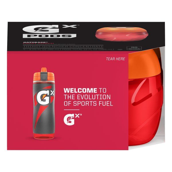 Photo 1 of **BEST BY 9/22** NOUN REFUNDABLE
Gatorade GX Pods - Fruit Punch 4 PACK
