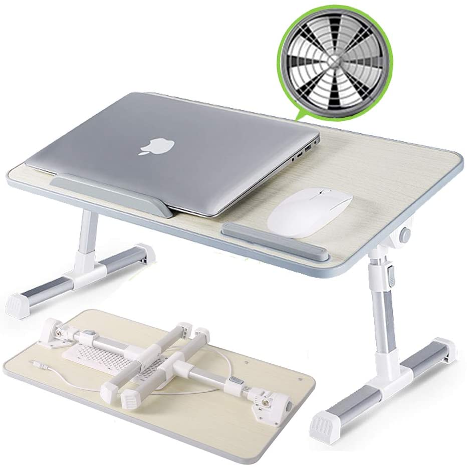 Photo 1 of TIESAN Adjustable Laptop Desk with Fan - Large, 23.62'' x 12.99''