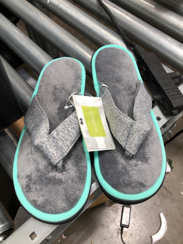 Photo 2 of ULTRAIDEAS Women's Adjustable Flip Flop Slippers (Mint Green, 7-8) 