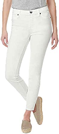 Photo 1 of BUFFALO by David Bitton Ladies' Mid-Rise Stretch Super Soft Ankle Grazer (8/29, White)
