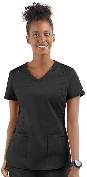 Photo 1 of Cherokee Workwear Professionals Women Scrubs Top Mock Wrap (S)