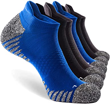 Photo 1 of JEEDMNO Compression Running Socks Cushioned for Men and Women (2/6 pairs),Ankle Low Cut Athletic Sock with Arch Support
