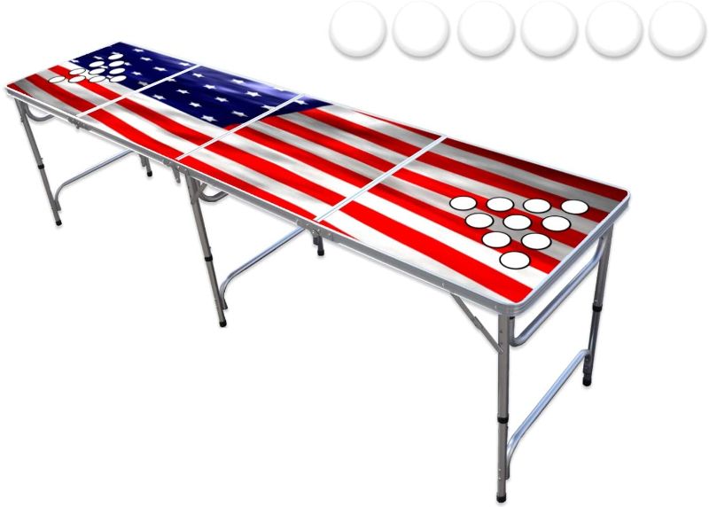 Photo 1 of 8-Foot Professional Beer Pong Table - USA Flag Edition
