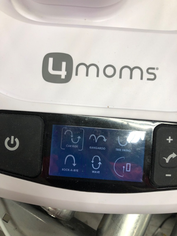 Photo 4 of 4moms mamaRoo 4 Multi-Motion Baby Swing, Bluetooth Baby Rocker with 5 Unique Motions, Nylon Fabric, Grey
