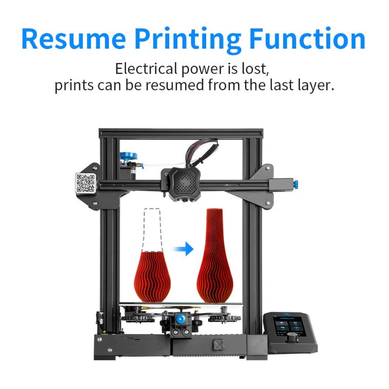 Photo 1 of Official Creality Ender 3 V2 3D Printer Upgraded Integrated Structure Desig