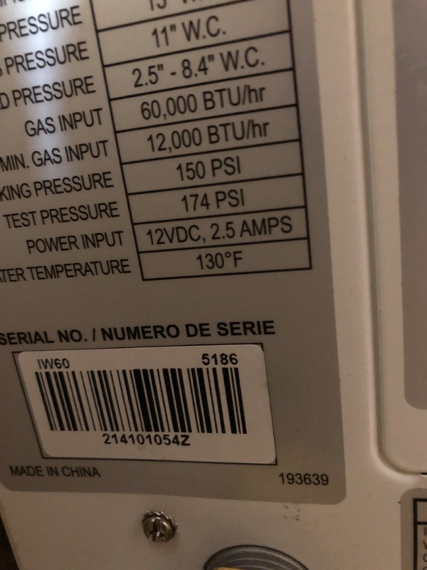 Photo 3 of ***HEATER ONLY*** Suburban on Demand Water Heater, 60K BTU with 2-Stage MCS
