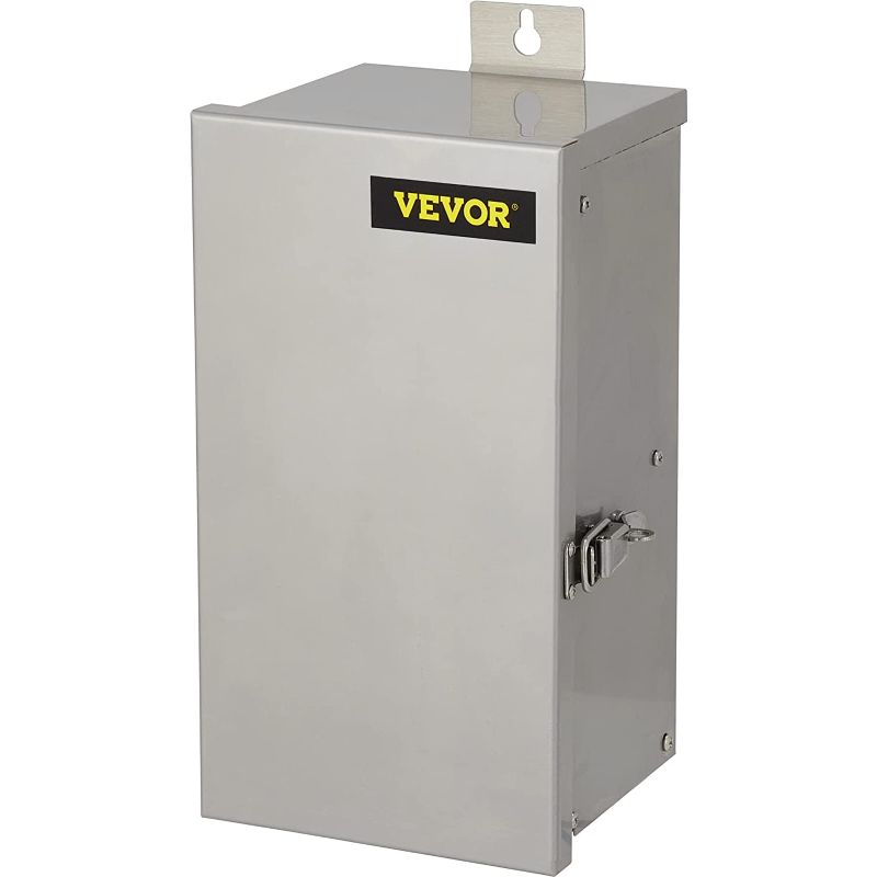 Photo 1 of VEVOR Multi-Tap Low Voltage Transformer, 600W 120V AC to 12V/13V/14V/15V AC, Heavy-Duty Stainless Steel Landscape Transformer with Digital Timer Photocell...
