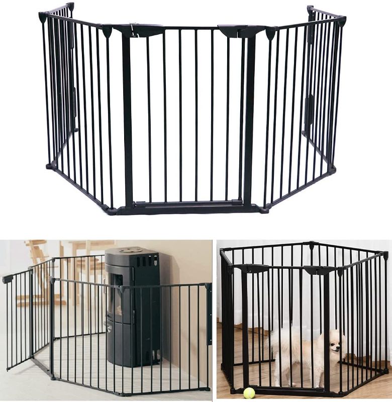 Photo 1 of 118-Inch Metal Fireplace Fence