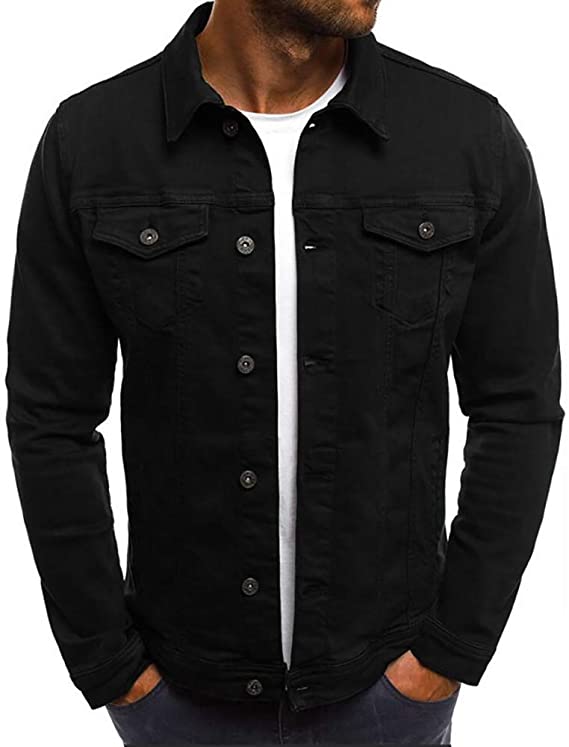 Photo 1 of Black Denim Jacket (XL)