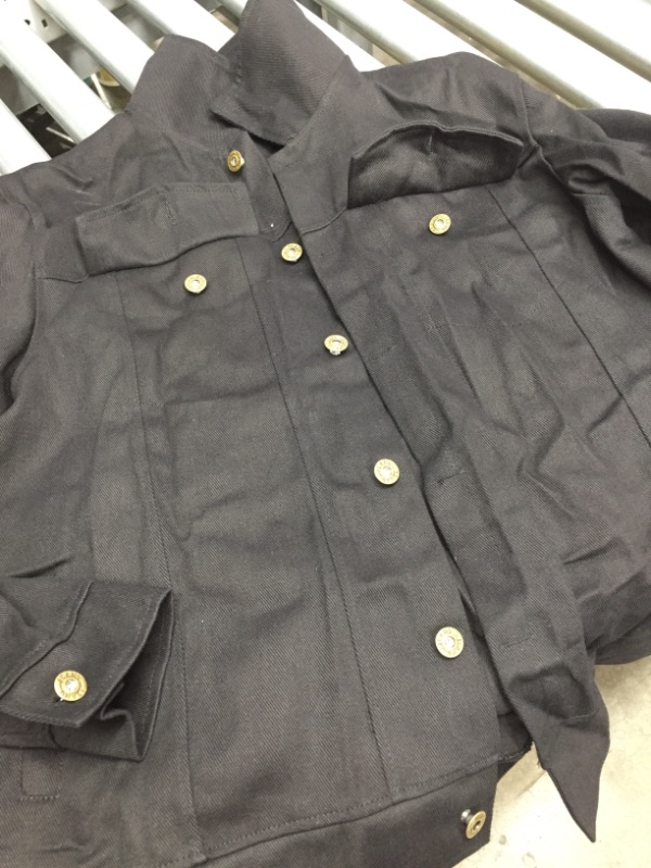 Photo 2 of Black Denim Jacket (XL)