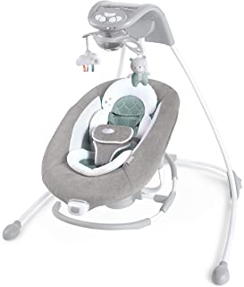 Photo 1 of Ingenuity DreamComfort InLighten Cradling Swing  Rocker Foldable Plug-in Swing - Pemberto