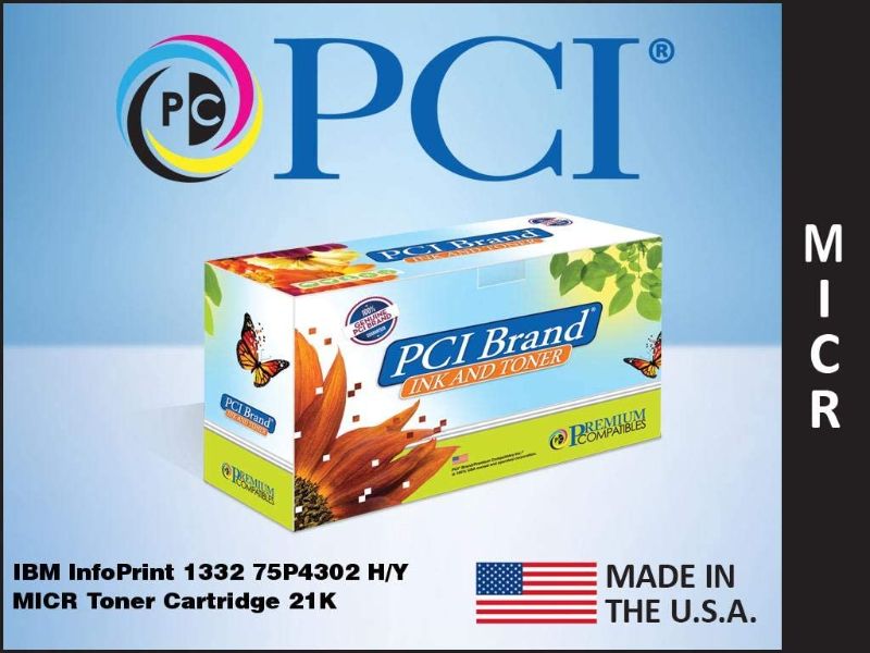 Photo 1 of PCI Brand Remanufactured Toner Cartridge Replacement for IBM 75P4302 1332 Scan Capable MICR Toner 21K High Yield
