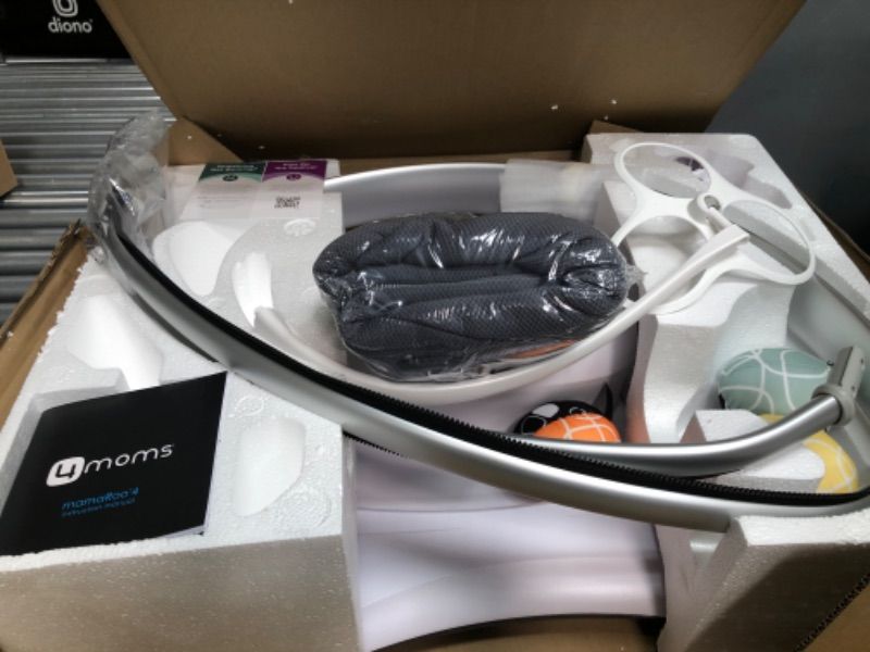 Photo 1 of 4moms® MamaRoo®4 5 Unique Motions Bluetooth Enabled Baby Swing Dark Grey Cool Mesh
