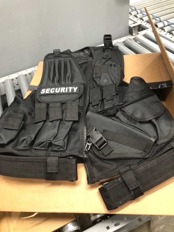Photo 1 of  First Class Tactical Duty Vest Security, Black  S/M