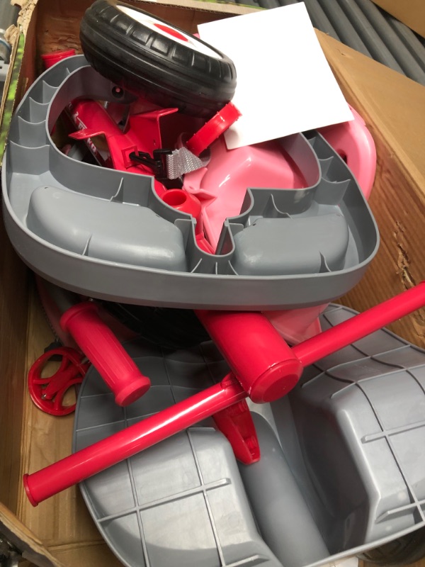 Photo 2 of *MISSING PARTS* Radio Flyer 4-in-1 Grow with Me Radio Flyer Baby Stroller Kids Girls Tricycle Bicycle Ride