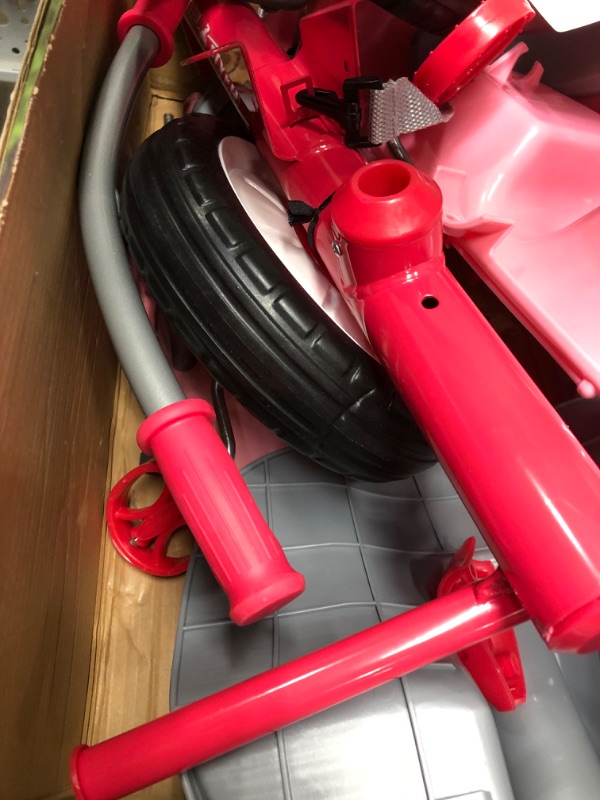 Photo 3 of *MISSING PARTS* Radio Flyer 4-in-1 Grow with Me Radio Flyer Baby Stroller Kids Girls Tricycle Bicycle Ride