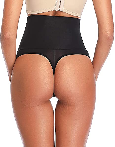 Photo 1 of Joyshaper High Waisted Thong Shapewear for Women Tummy Control Thong Girdle Seamless Thongs Underwear
BLACK 2XL