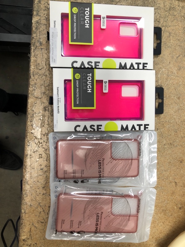 Photo 1 of 4 PCS BUNDLE
2 Case-Mate - Samsung Galaxy Note 10 Case - NEON - 6.3" - Pink/Purple, 2 ORNARTO Case for Samsung S21 Ultra,Thin Premium Hard Plastic Matte Finish Anti-Scratch Cover Cases for Samsung Galaxy S21 Ultra (2021) 6.8' Rose
