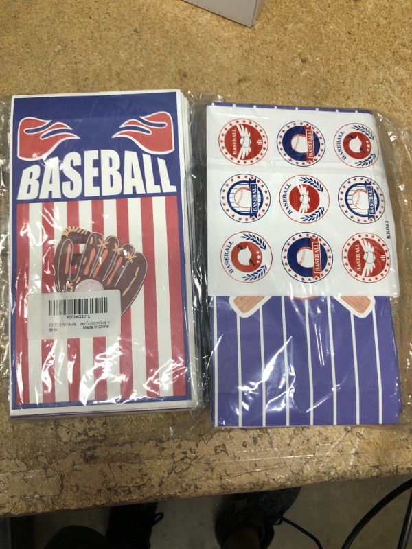 Photo 1 of 2 PCS BUNDLE
CupaPlay 24 PCS Baseball Party Goodie Bags/Party Favor Bags Supplies Decorations

