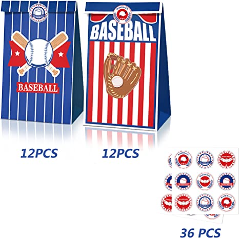 Photo 1 of 2 PCS BUNDLE
CupaPlay 24 PCS Baseball Party Goodie Bags/Party Favor Bags Supplies Decorations
