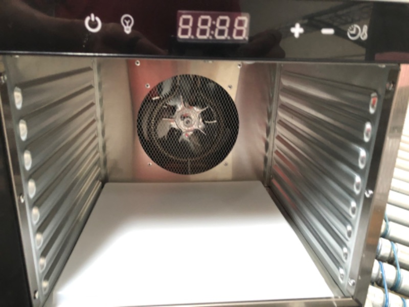 Photo 4 of Dehyber Food Dehydrator 8 Stainless Steel Tray,Dehydrators for Food and Jerky,Commercial Meat Dehydrator Machine with 24H Adjustable Timer and 95?~194? Temperature Control
