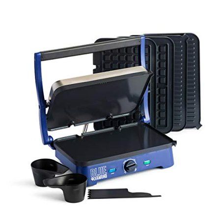 Photo 1 of Blue Diamond Cookware Sizzle Griddle Super Deluxe Ceramic Nonstick Electric Griddle Grill and Waffle Maker
