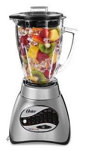 Photo 1 of Oster® Classic Series 16 Speed Blender with Food Chopper and Glass Jar, Brushed Nickel
