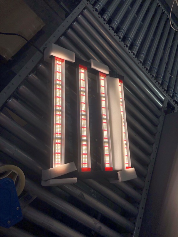 Photo 1 of LinQool 240Watt LED Grow Lights, 3x3ft Coverage, Full Spectrum LED Grow Light with IR and UV, Plant Light for Seed Starting/Seedlings/Veg/Flower, Dimmable Bar Style LED Grow Light for Indoor Growing
