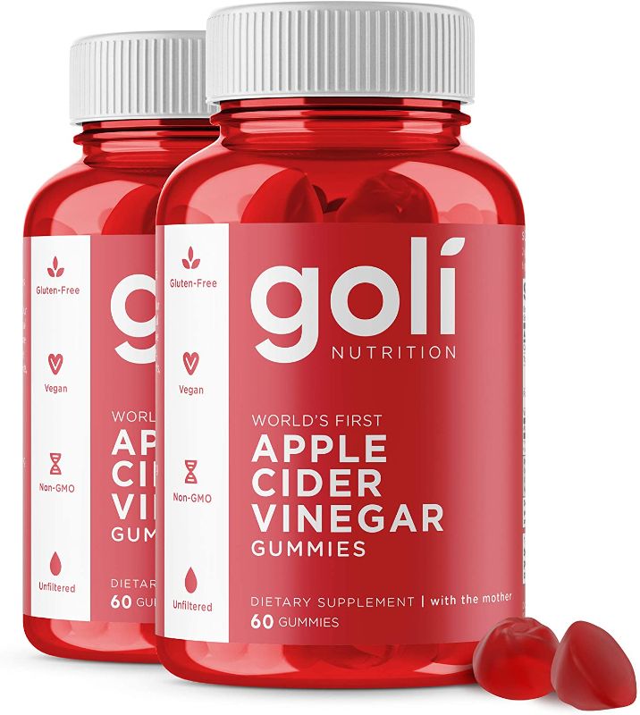 Photo 1 of Goli® Apple Cider Vinegar Gummy Vitamins - (2 Pack, 120 Count, Gelatin-Free, Gluten-Free, Vegan & Non-GMO Made with Essential Vitamins B9 & B12)

exp.: 8/2022