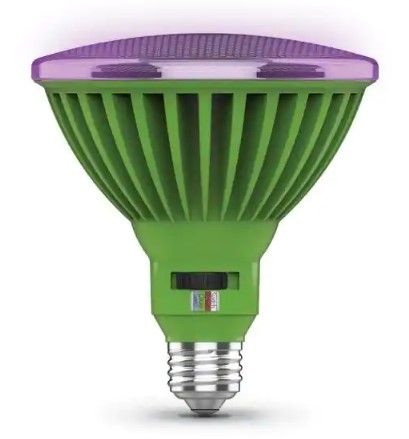 Photo 1 of 30-Watt PAR38 Selectable Spectrum for Seeding, Growing and Blooming Indoor and Greenhouse E26 Plant Grow LED Light Bulb
