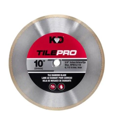 Photo 1 of 10 in. Diamond Tile Circular Saw Blade
